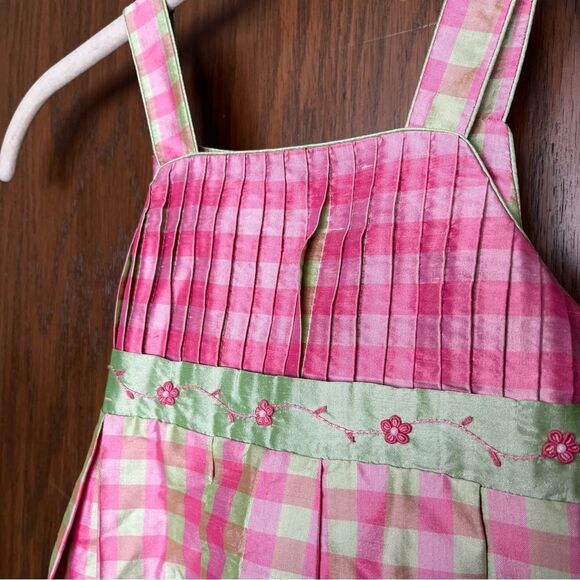 Anavini Hand Smocked Silk Dress - Picture 5 of 7